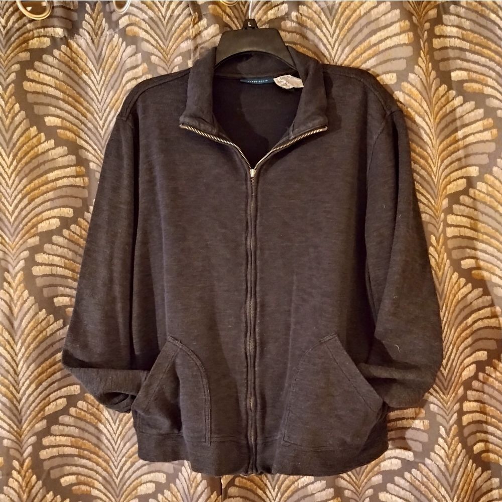 Perry Ellis Heathered Knit Jacket